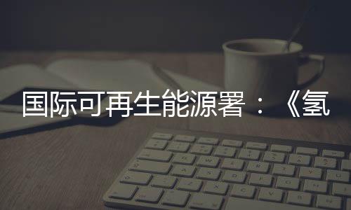 国际可再生能源署:《氢:一种可再生能源视角》